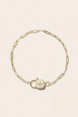 Ginger Bracelet - Blanc and 9K Gold